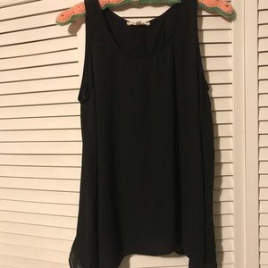 Black Sheer Lush Tank Top